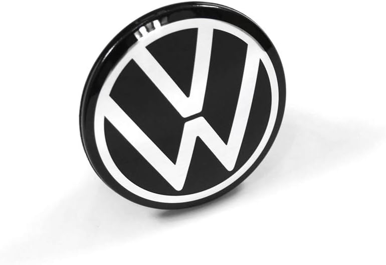 4x Cache Moyeu Volkswagen 5H0601171 Jante Centre De Roue VW 66mm noir et chromé Neuf