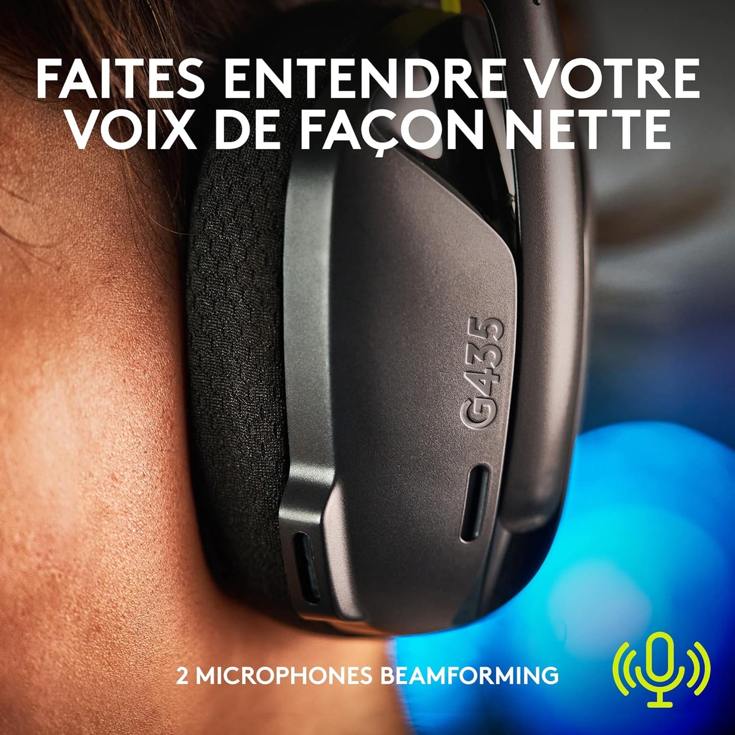 Casque gamer Filaire Logitech G435 Lightspeed Bluetooth Noir