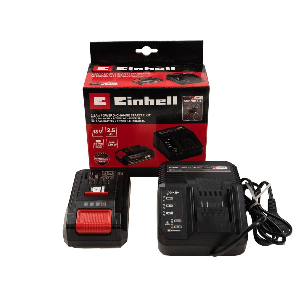 Starter Kit Power X-Change 18V / 2,5 Ah EINHELL Batterie + Chargeur