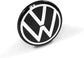 4x Cache Moyeu Volkswagen 5H0601171 Jante Centre De Roue VW 66mm noir et chromé Neuf