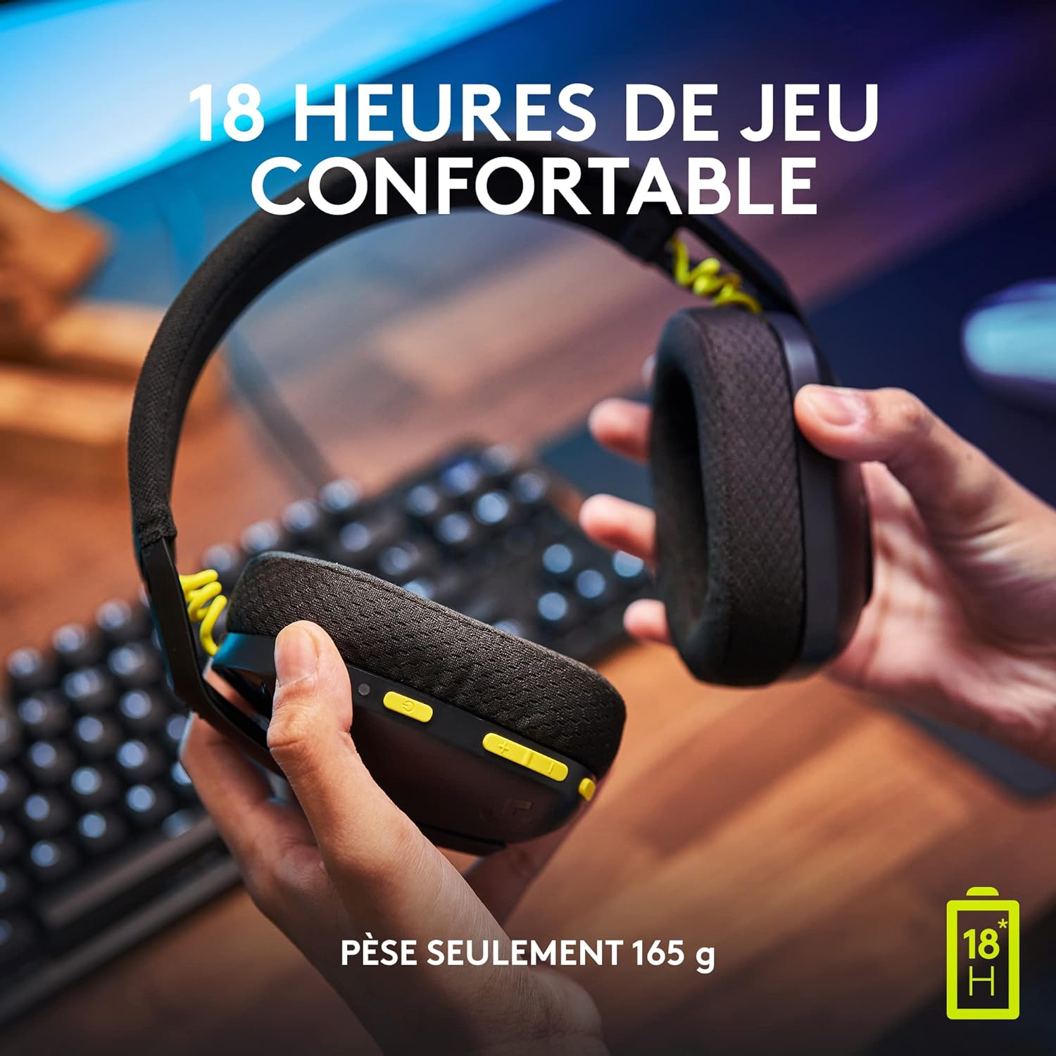 Casque gamer Filaire Logitech G435 Lightspeed Bluetooth Noir