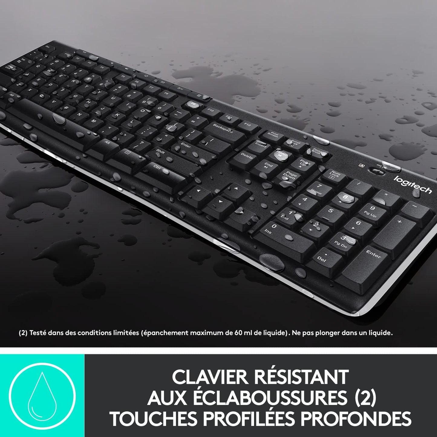 Clavier + Souris Sans fil Logitech MK270 Wireless Desktop