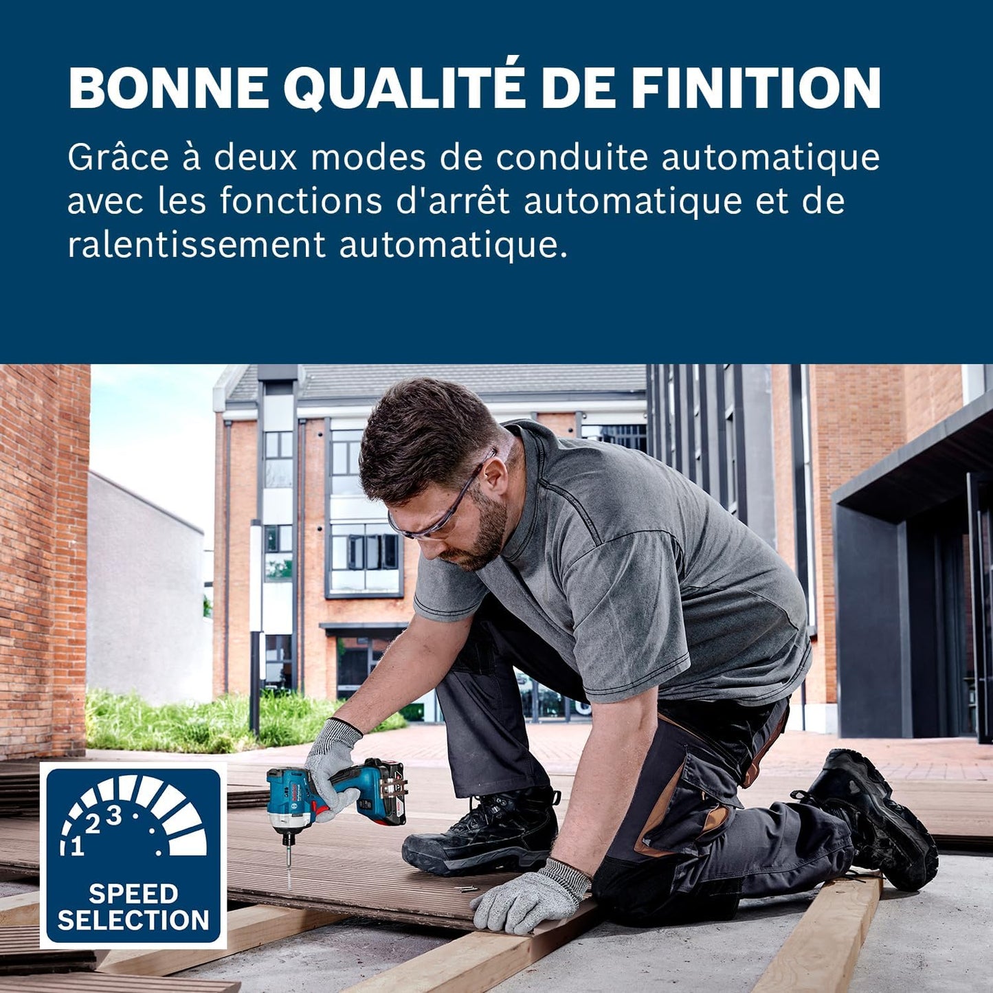 Perceuse-visseuse à choc sans fil brushless Bosch GDR 18V-215 18V