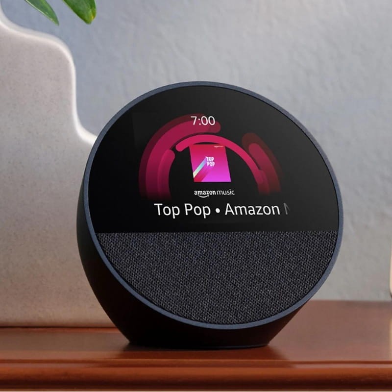 AMAZON Echo Spot 2024 Noir Assistant vocal connecté