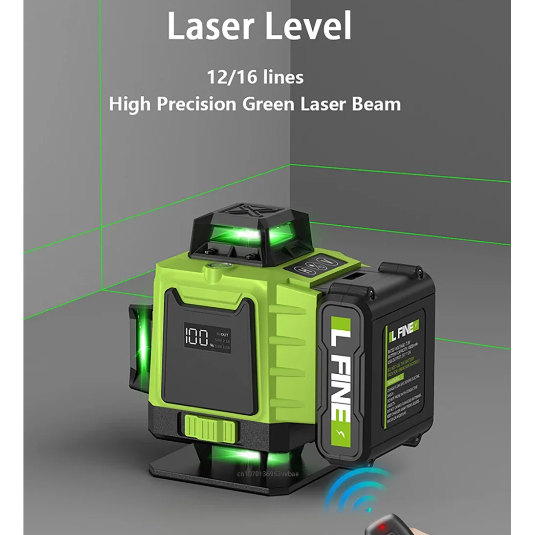 Lfine Niveau Laser 3D 4D 16 Lignes 360° Auto Nivelant