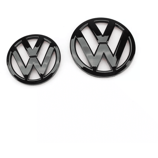 Emblème logo Volkswagen Noir Brillant pour Scirocco MK3 avant arrière VW 110mm 90mm