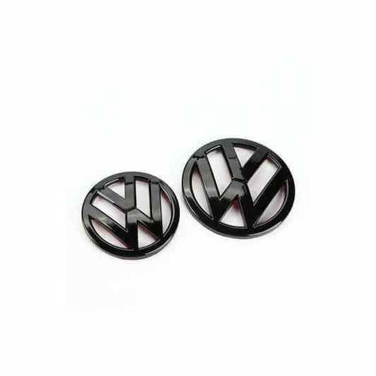 Emblème logo Volkswagen Noir Brillant pour Scirocco MK3 avant arrière VW 110mm 90mm