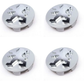 4x Cache Moyeu Peugeot 60mm Gris Logo Centre Roue jante Embleme