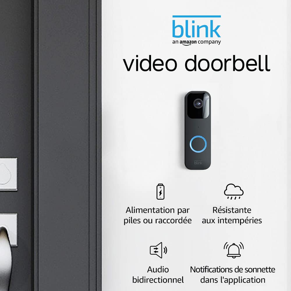 Visiophone Blink Video Doorbell Noir