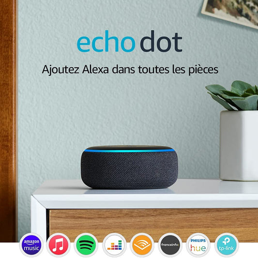 Amazon Echo Dot 3 Anthracite Assistant vocal connecté