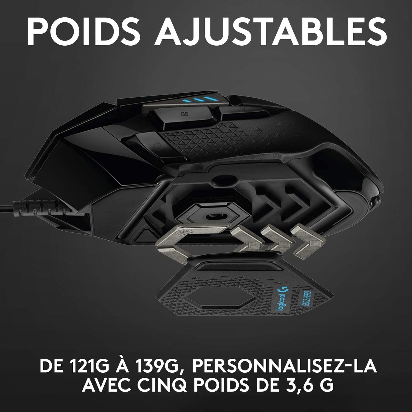 Souris Gaming filaire Logitech G502 Hero Noir