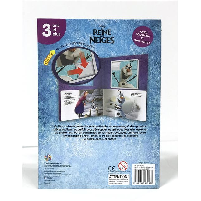 Livre taquin Disney avec Puzzle Coulissant La Reine des Neiges