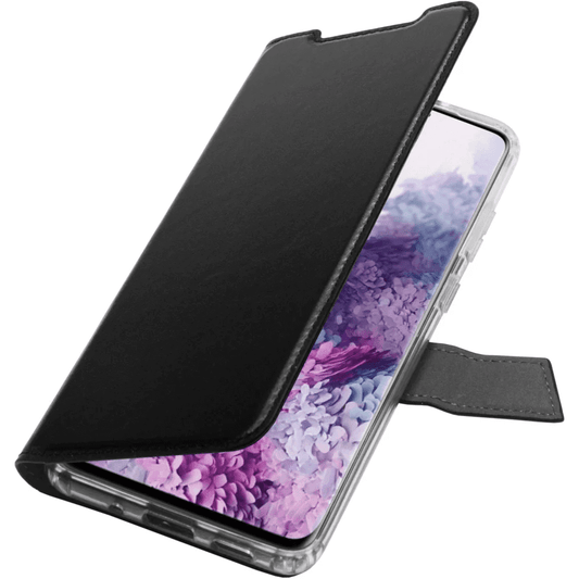 Etui Adeqwat Samsung S20+ Cuir noir full protection