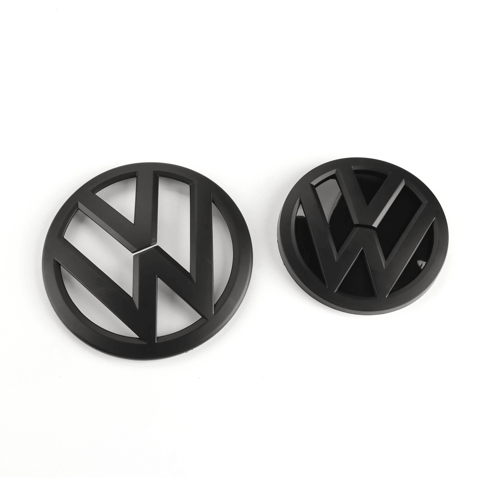Logo Noir Brillant emblème calandre coffre avant arrière Vw Pour Golf VII 7 mk7 135mm 110mm