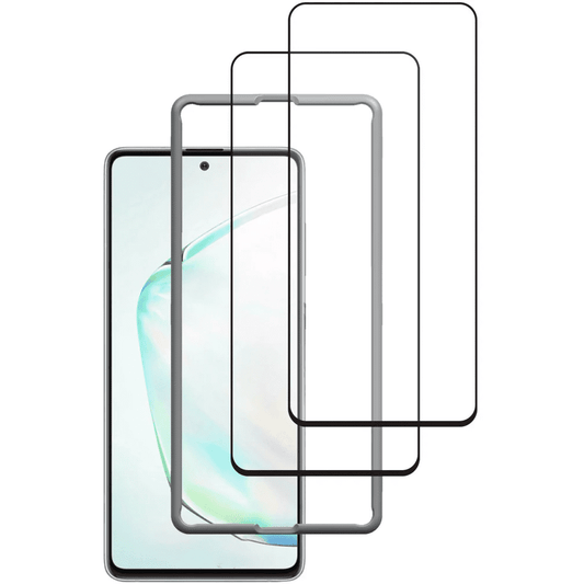 Protège écran Samsung Note 10 Lite Verre trempe x2 = Gabarit de pose