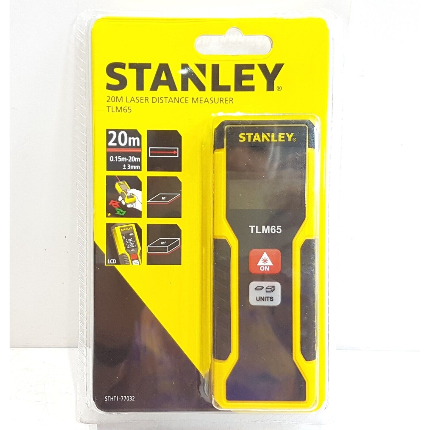 Mesureur de distance Laser Stanley TLM65 20 mètres LCD