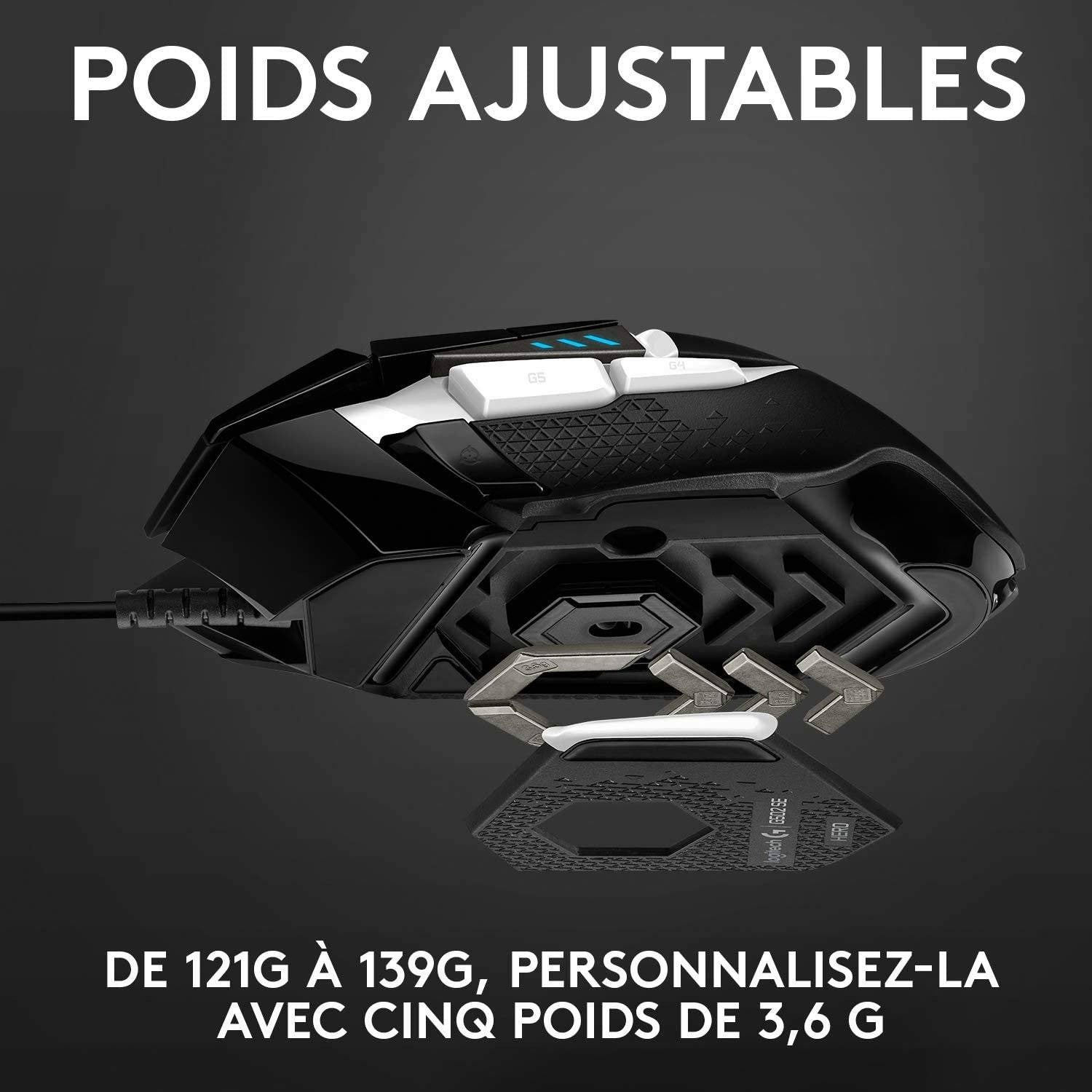 Souris Gaming filaire Logitech G502 Hero SE Noir