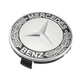 4x Cache Moyeu Mercedes 75mm Gris et noir Logo Centre Roue jante Embleme